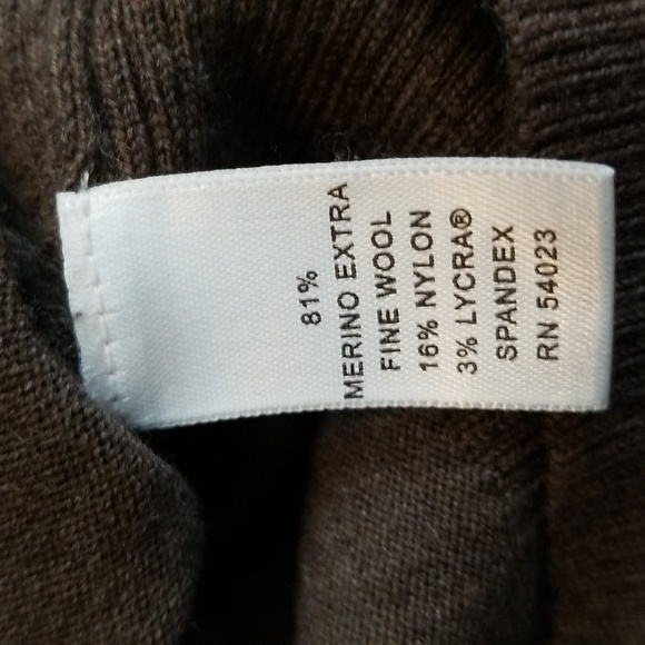 Banana Republic Brown Merino Wool Cardigan Size S - Picture 6 of 8